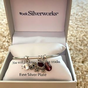 Belk silverworks bracelet with elephant